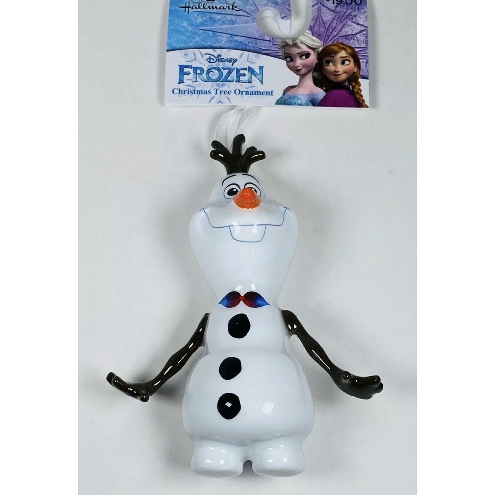 DISNEY Hallmark Ornament‎ Frozen Movie OLAF Christmas Tree White Snow NEW